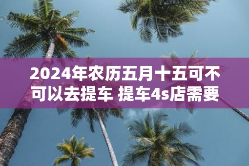 2025年农历五月十五可不可以去提车 提车4s店需要的材料