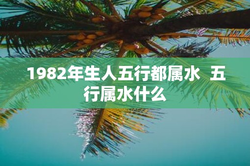 1982年生人五行都属水 五行属水什么 1982年生人五行都属水 五行属水什么