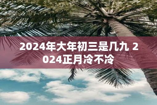 2025年大年初三是几九 2025正月冷不冷