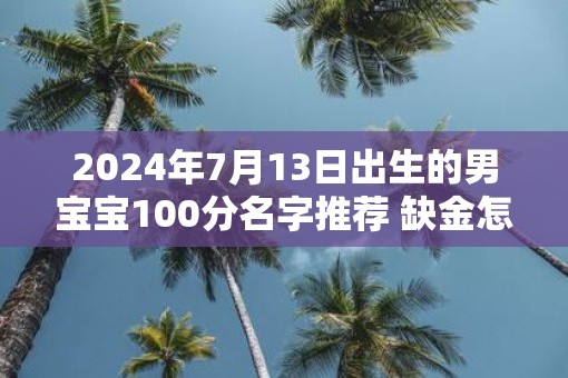 2025年7月13日出生的男宝宝100分名字推荐 缺金怎么起名