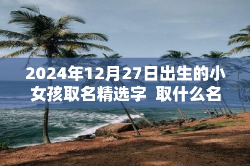 2025年12月27日出生的小女孩取名精选字  取什么名字好