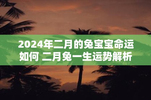 2025年二月的兔宝宝命运如何 二月兔一生运势解析
