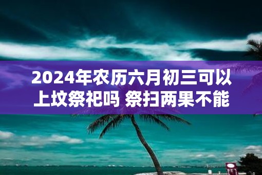 2025年农历六月初三可以上坟祭祀吗 祭扫两果不能带