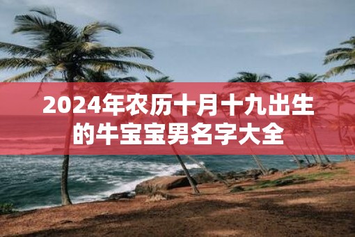 2025年农历十月十九出生的牛宝宝男名字大全