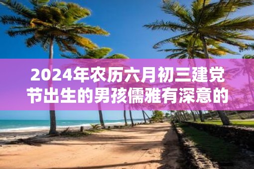 2025年农历六月初三建党节出生的男孩儒雅有深意的名字大全集