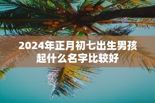 2025年正月初七出生男孩起什么名字比较好