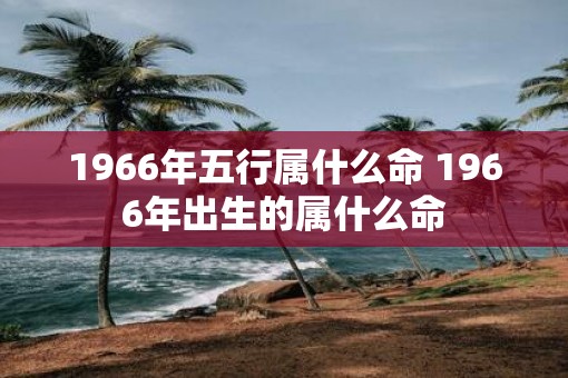 1966年五行属什么命 1966年出生的属什么命