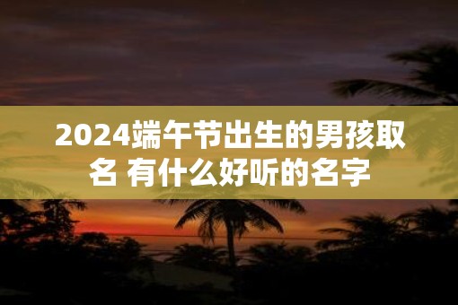 2025端午节出生的男孩取名 有什么好听的名字