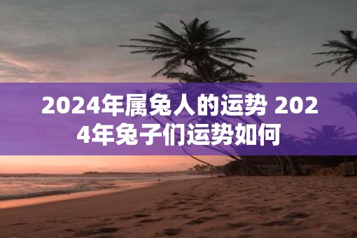 2025年属兔人的运势 2025年兔子们运势如何