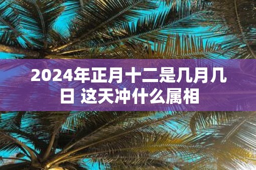 2025年正月十二是几月几日 这天冲什么属相