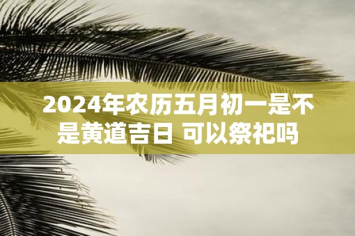 2025年农历五月初一是不是黄道吉日 可以祭祀吗
