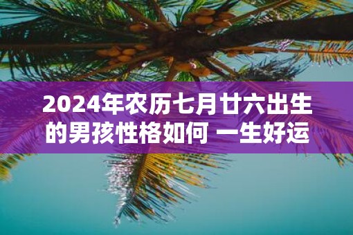 2025年农历七月廿六出生的男孩性格如何 一生好运吗