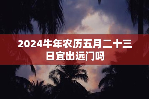 2025牛年农历五月二十三日宜出远门吗