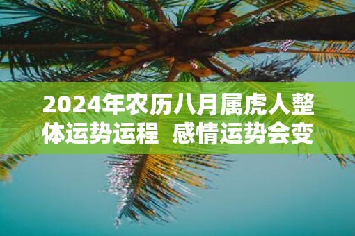 2025年农历八月属虎人整体运势运程  感情运势会变好吗
