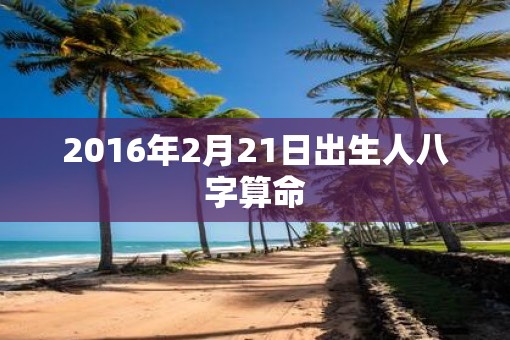 2016年2月21日出生人八字算命