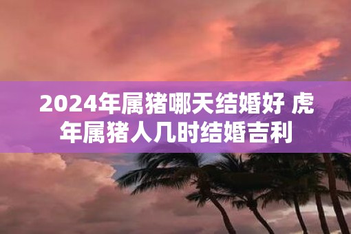 2025年属猪哪天结婚好 虎年属猪人几时结婚吉利