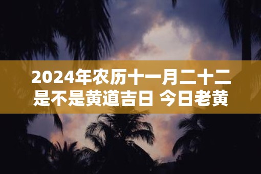 2025年农历十一月二十二是不是黄道吉日 今日老黄历卦象