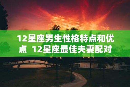 12星座男生性格特点和优点  12星座最佳夫妻配对