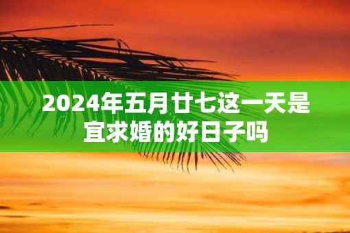 2025年五月廿七这一天是宜求婚的好日子吗