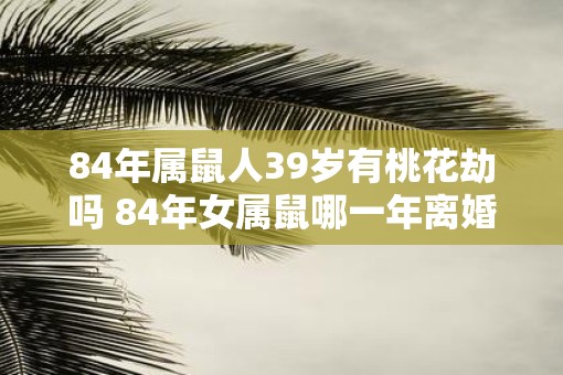 84年属鼠人39岁有桃花劫吗 84年女属鼠哪一年离婚