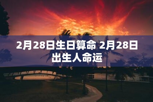 2月28日生日算命 2月28日出生人命运