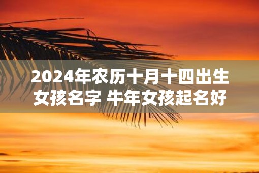 2025年农历十月十四出生女孩名字 牛年女孩起名好寓意的字