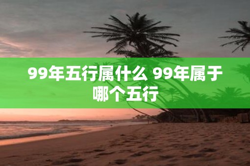 99年五行属什么 99年属于哪个五行