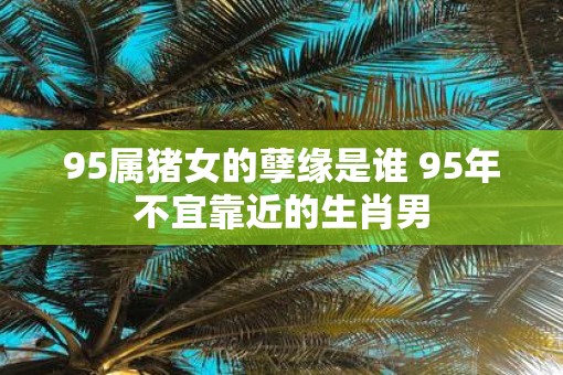 95属猪女的孽缘是谁 95年不宜靠近的生肖男