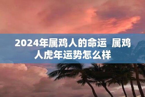 2025年属鸡人的命运  属鸡人虎年运势怎么样