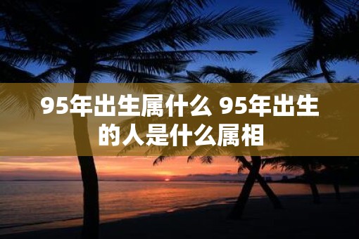 95年出生属什么 95年出生的人是什么属相