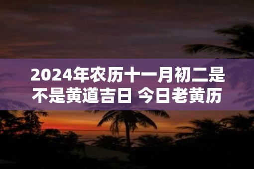 2025年农历十一月初二是不是黄道吉日 今日老黄历如何