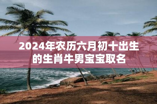 2025年农历六月初十出生的生肖牛男宝宝取名