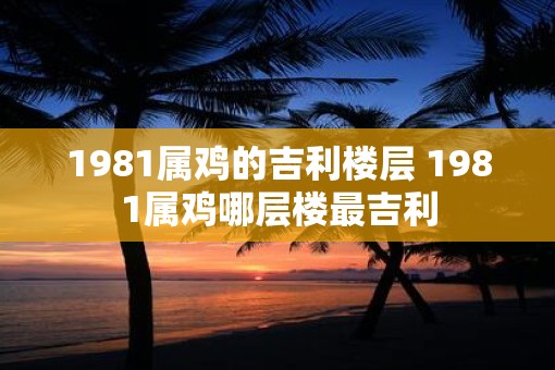 1981属鸡的吉利楼层 1981属鸡哪层楼最吉利