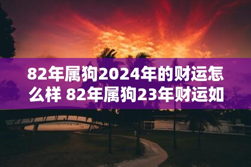 82年属狗2025年的财运怎么样 82年属狗23年财运如何