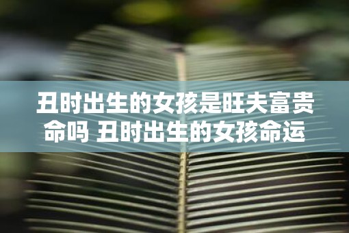 丑时出生的女孩是旺夫富贵命吗 丑时出生的女孩命运分析