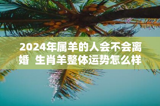 2025年属羊的人会不会离婚  生肖羊整体运势怎么样