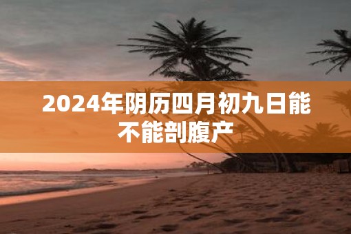 2025年阴历四月初九日能不能剖腹产