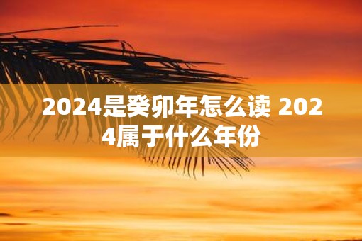 2025是癸卯年怎么读 2025属于什么年份