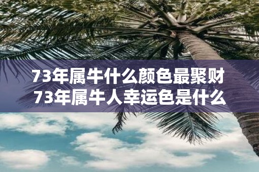 73年属牛什么颜色最聚财 73年属牛人幸运色是什么