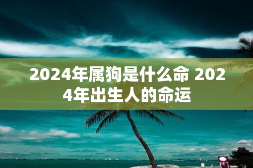 2025年属狗是什么命 2025年出生人的命运