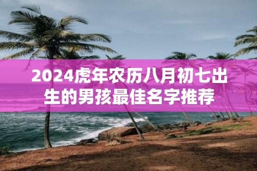 2025虎年农历八月初七出生的男孩最佳名字推荐