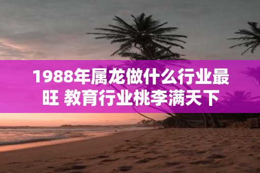 1988年属龙做什么行业最旺 教育行业桃李满天下