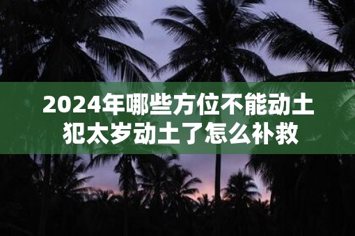 2025年哪些方位不能动土 犯太岁动土了怎么补救