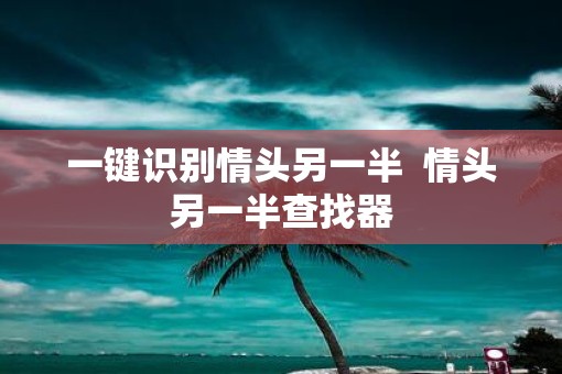 一键识别情头另一半  情头另一半查找器