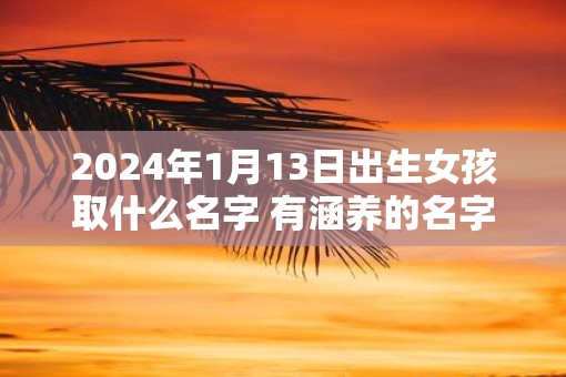 2025年1月13日出生女孩取什么名字 有涵养的名字