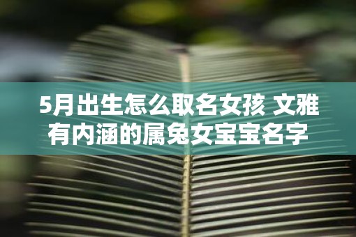 5月出生怎么取名女孩 文雅有内涵的属兔女宝宝名字