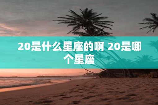 20是什么星座的啊 20是哪个星座