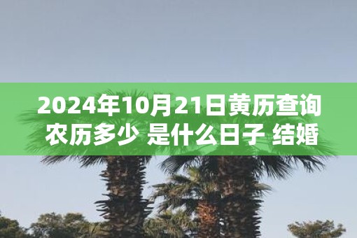 2025年10月21日黄历查询 农历多少 是什么日子 结婚吉时