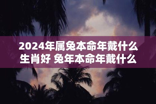 2025年属兔本命年戴什么生肖好 蛇年本命年戴什么属相转运