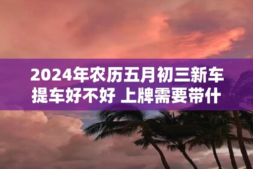 2025年农历五月初三新车提车好不好 上牌需要带什么资料